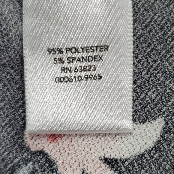 CJ Banks 1X Plus Black Floral LS Blouse - Picture 5 of 5